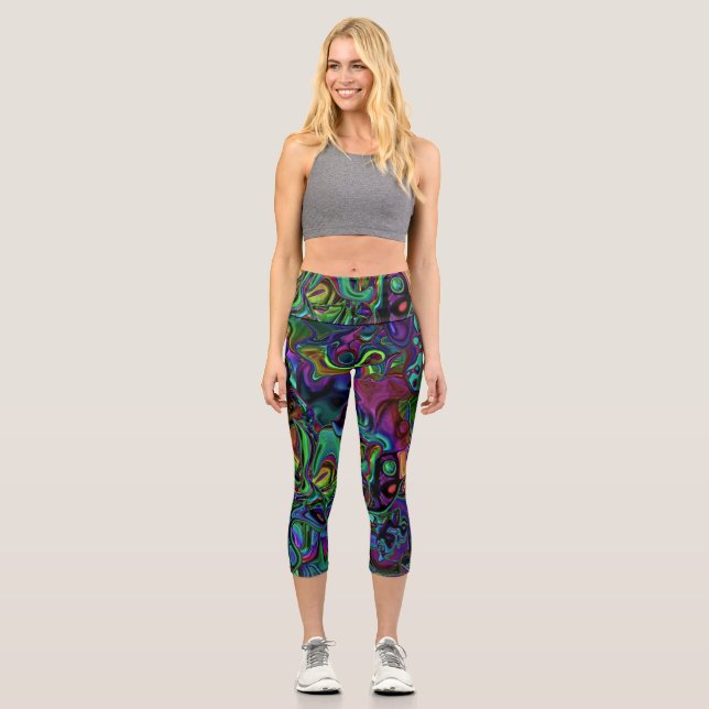 Brain Melt  Capri Leggings (Front)
