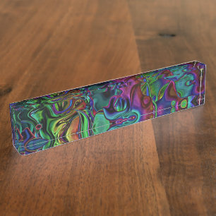 Brain Melt Desk Name Plate