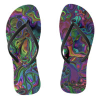 Brain Melt Flip Flops