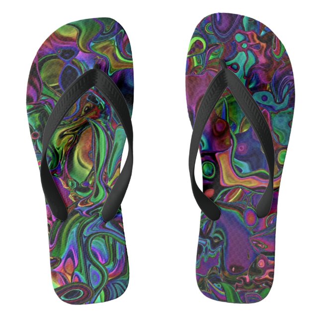 Brain Melt  Flip Flops (Footbed)