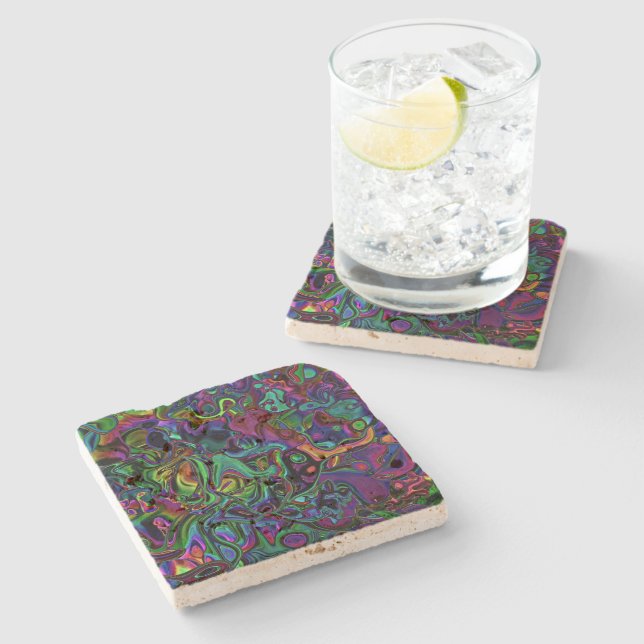 Brain Melt  Stone Coaster (Side)