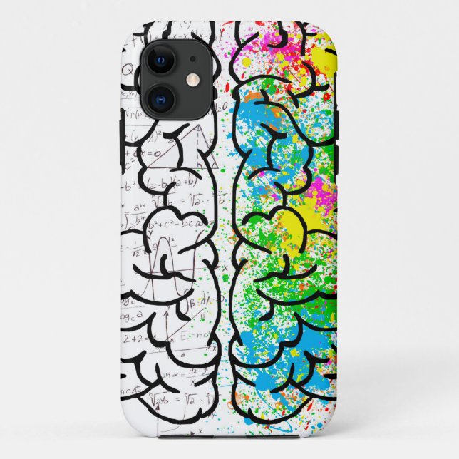 brain mind psychology idea hearts Case-Mate iPhone case (Back)