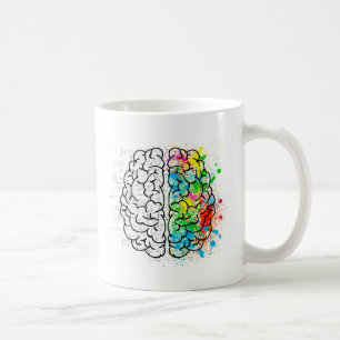 brain mind psychology idea hearts coffee mug