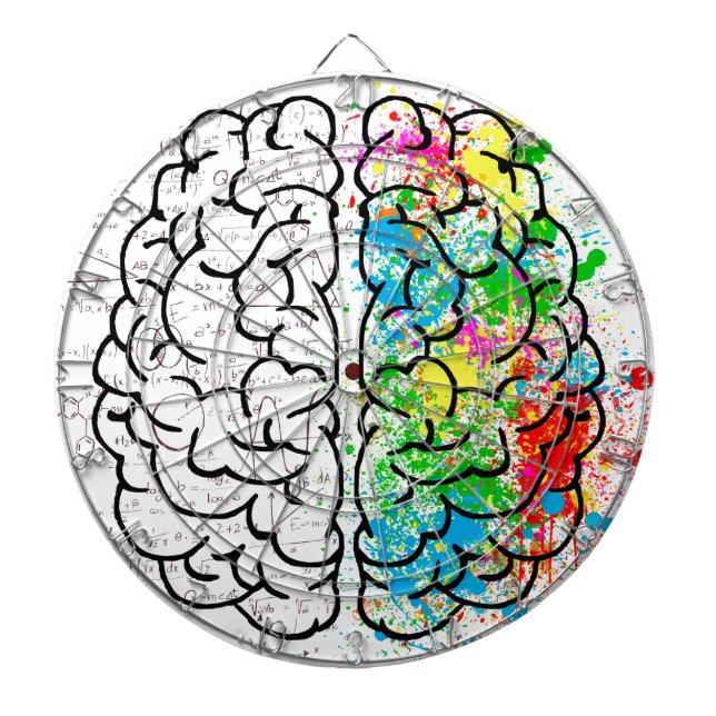 brain mind psychology idea hearts dartboard (Front)