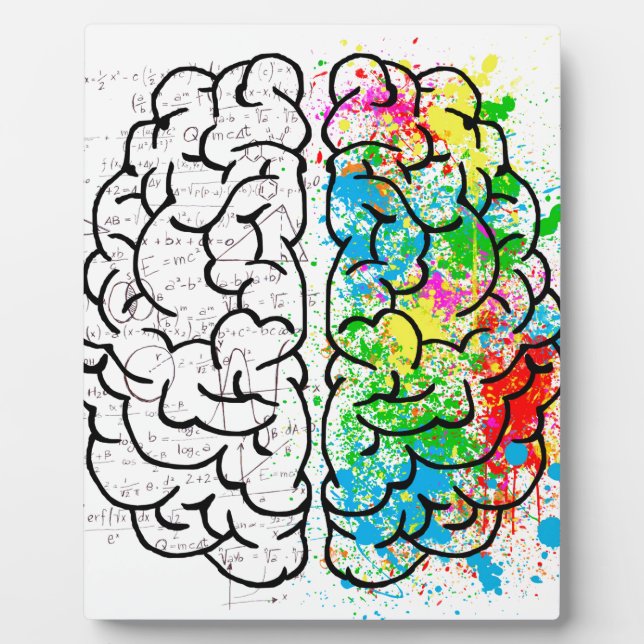 brain mind psychology idea hearts plaque (Front)