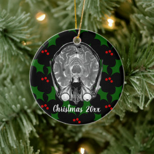 Brain MRI Christmas Ceramic Tree Decoration