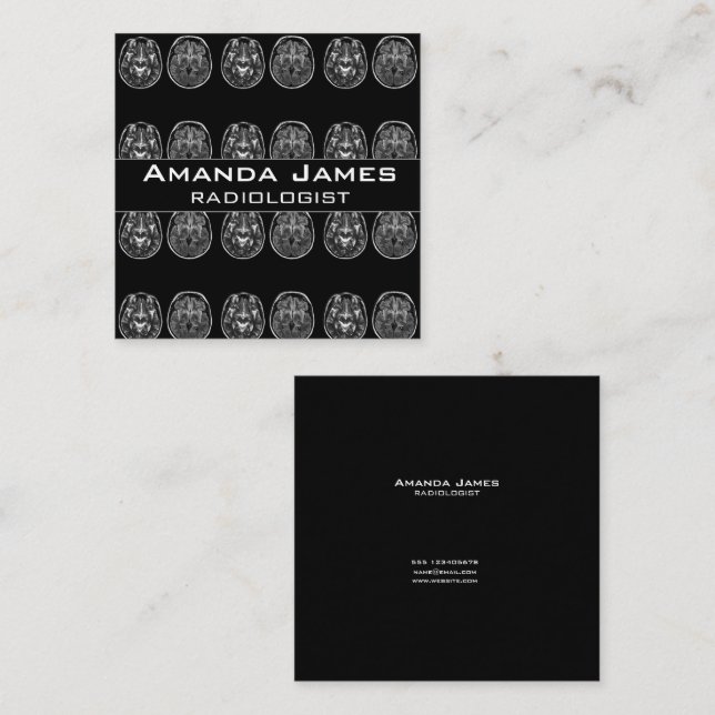 Brain mri scan appointment card (Front/Back)