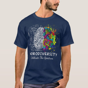 Brain Neurodiversity Celebrate the Spectrum Autism T-Shirt