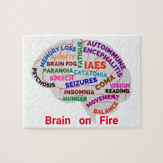 Brain on Fire Autoimmune Encephalitis Puzzle (Horizontal)