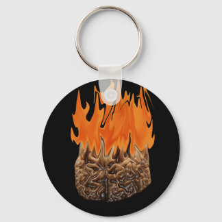 brain on fire key ring