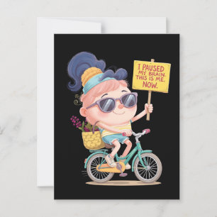 Brain on Pause: This Is Me! Now Postcard