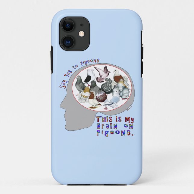 Brain On Pigeons Case-Mate iPhone Case (Back)