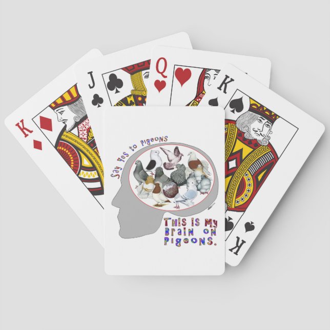 Brain On Pigeons Playing Cards (Back)