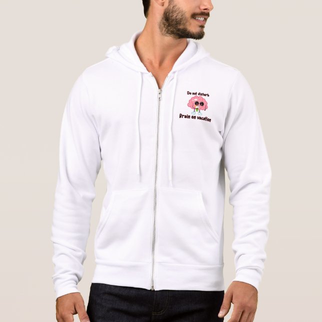  Brain on Vacation Hoodie (Front)