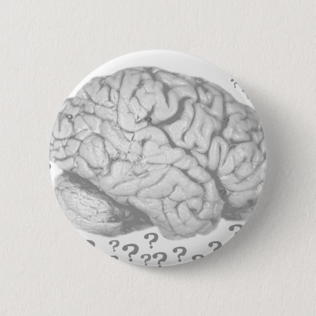 Brain Overload_ 6 Cm Round Badge (Front)
