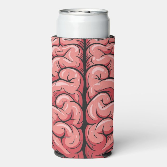Brain Pattern Foam Can/Bottle Cooler (Seltzer Back)