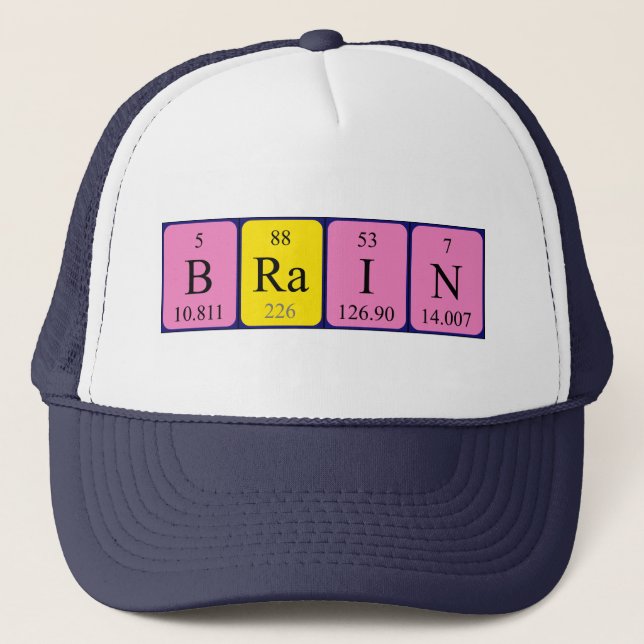 Brain periodic table name hat (Front)