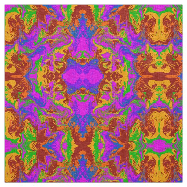 Brain porridge in abstract  fabric (Swatch)