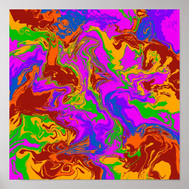 Brain Porridge in Abstract Poster (Front)