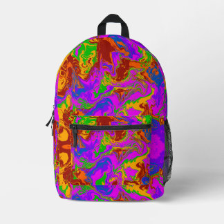 Brain Porridge in Abstract Printed Backpack