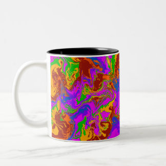 Brain Porridge in Abstract Two-Tone Coffee Mug