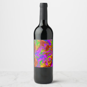 Brain Porridge in Abstract Wine Label