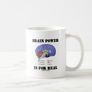 Brain Power Is For Real (Brain Anatomy Attitude) Coffee Mug