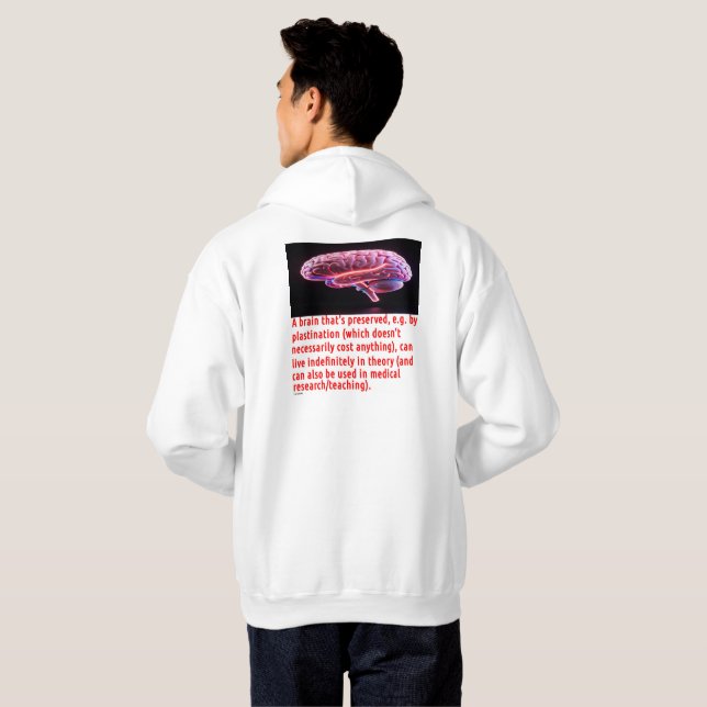 Brain Preservation Message #3 Hoodie (Back Full)
