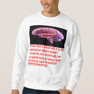 Brain Preservation Message (luminous) Sweatshirt