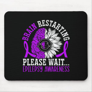 Brain Restarting Please Wait Epileptic Epilepsy Aw Mouse Mat