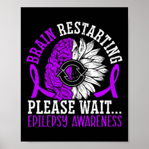 Brain Restarting Please Wait Epileptic Epilepsy Aw Poster