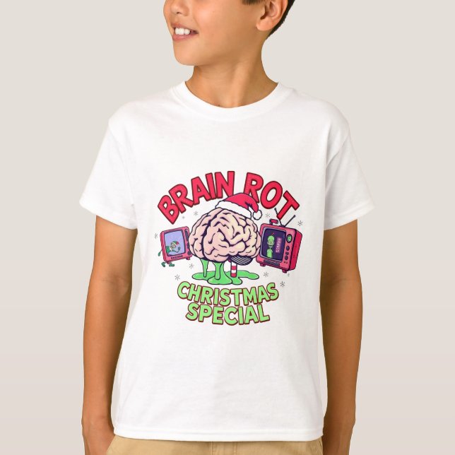 Brain Rot Christmas Special gen Alpha meme T-Shirt (Front)