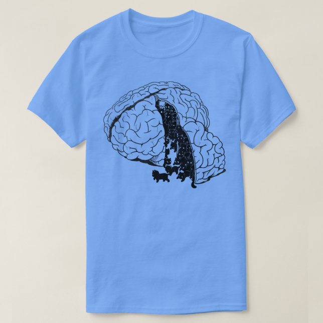 Brain Slice Cats by Tobe Fonseca T-Shirt (Design Front)