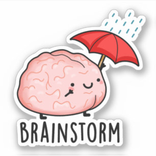 Brain Storm Funny Anatomy Pun 