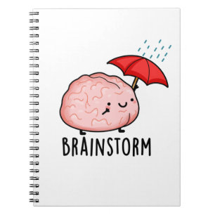 Brain Storm Funny Anatomy Pun Notebook