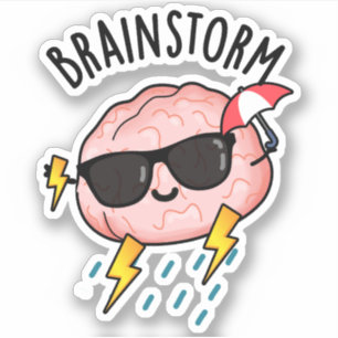 Brain Storm Funny Weather Pun 