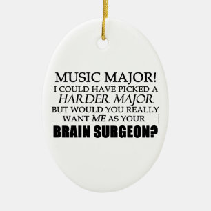 Brain Surgeon Ceramic Ornament