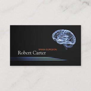 Brain Surgeon / Psychologist Head Human Doctor Business Card