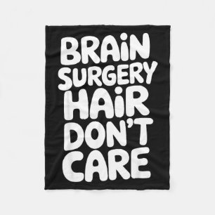 Brain Surgery Recovery Art For Men Women St Brain Fleece Blanket