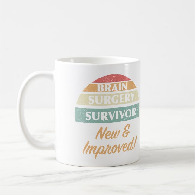 Brain Surgery Survivor Humour Coffee Mug (Left)