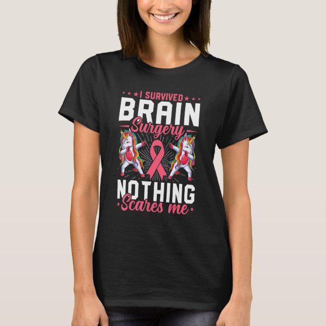 Brain Surgery Survivor Survived Brain Surgery Men  T-Shirt (Front)