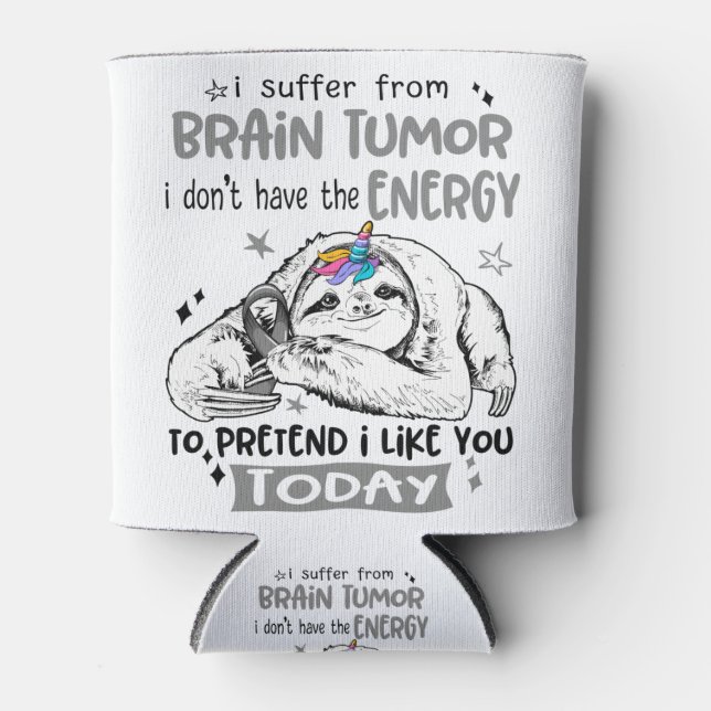 Brain Tumor Awareness Month Ribbon Gifts Can Cooler (Front)