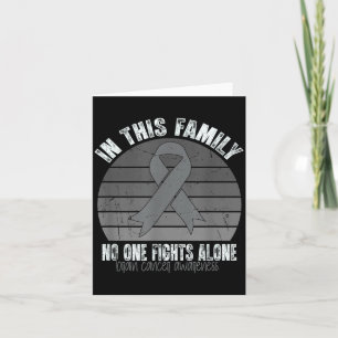 Brain Tumor Awareness Retro Vintage Brain Cancer A Card
