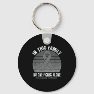 Brain Tumor Awareness Retro Vintage Brain Cancer A Key Ring