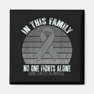 Brain Tumor Awareness Retro Vintage Brain Cancer A Magnet