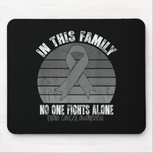 Brain Tumor Awareness Retro Vintage Brain Cancer A Mouse Mat