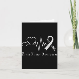 Brain tumor awareness ribbon in may wear gray card