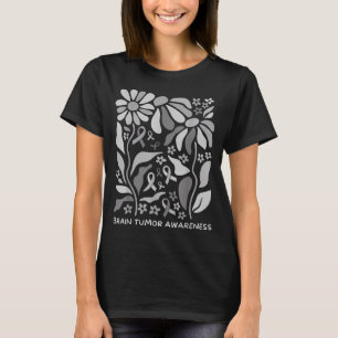 Brain tumor awareness wear gray in may strong T-Shirt