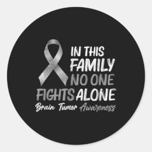 Brain Tumour Awareness - Brain Cancer Support Classic Round Sticker