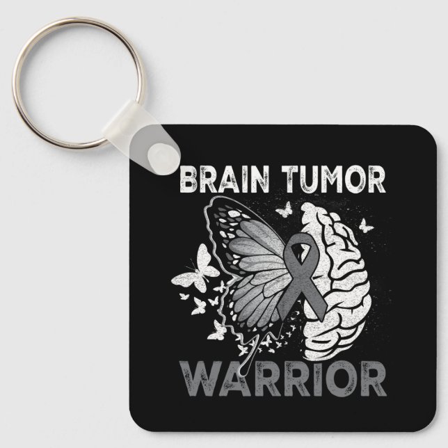 Brain Tumour Awareness Brain Surgery Been There Do Key Ring (Front)